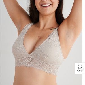 Aerie White Cupped Bralette